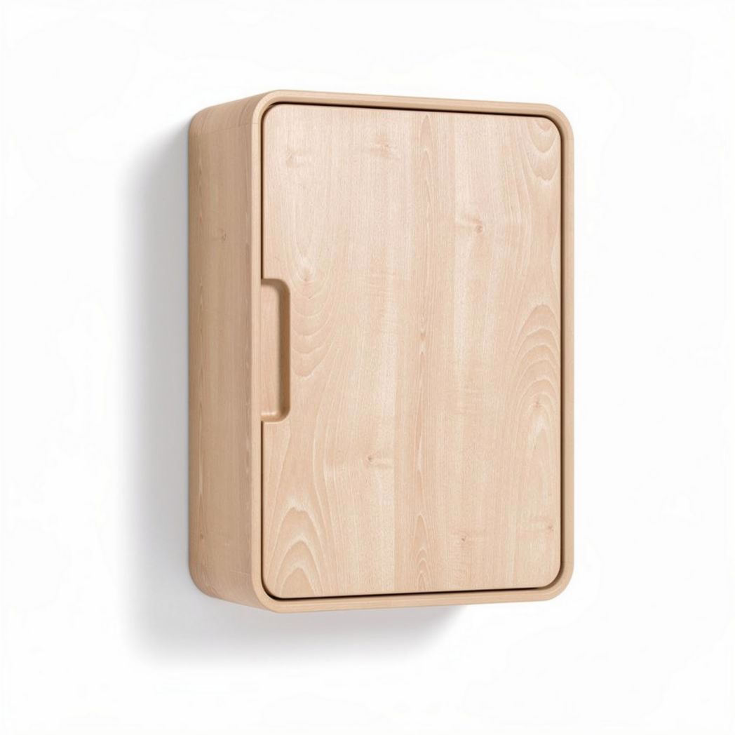 Armoire murale en bois de hêtre 40 x 30 x 15cm pour rangement pratique